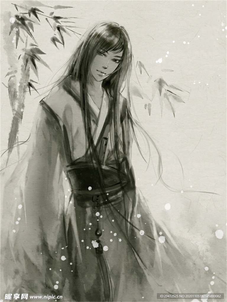 古风手绘插画