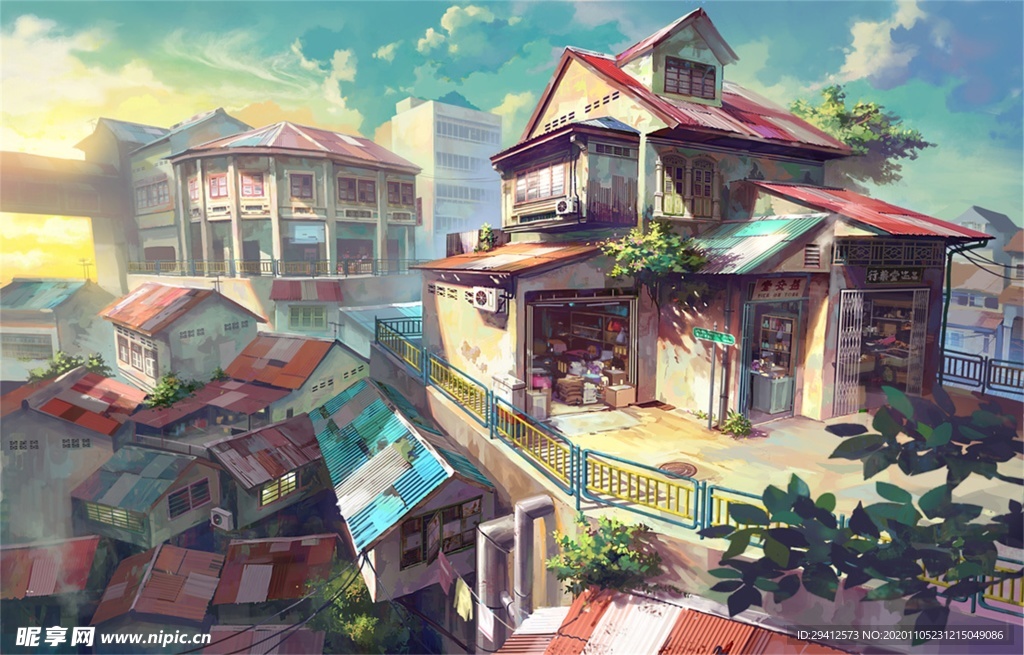 日系动漫背景