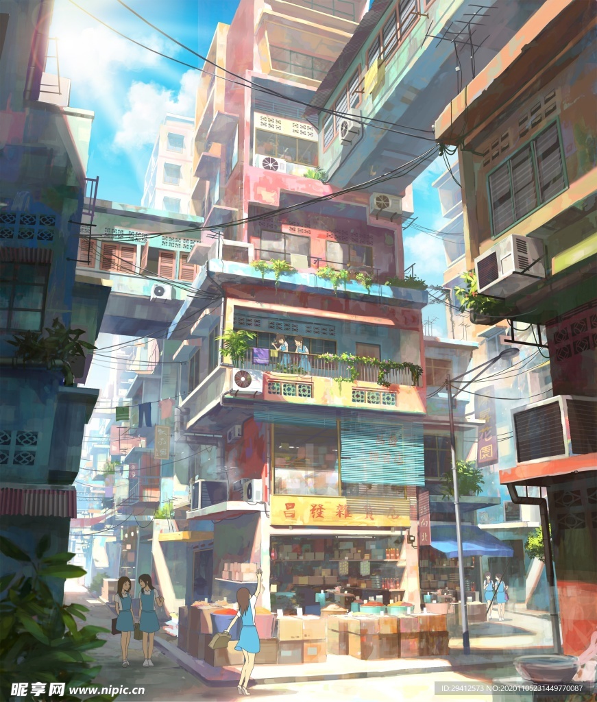 日系动漫背景