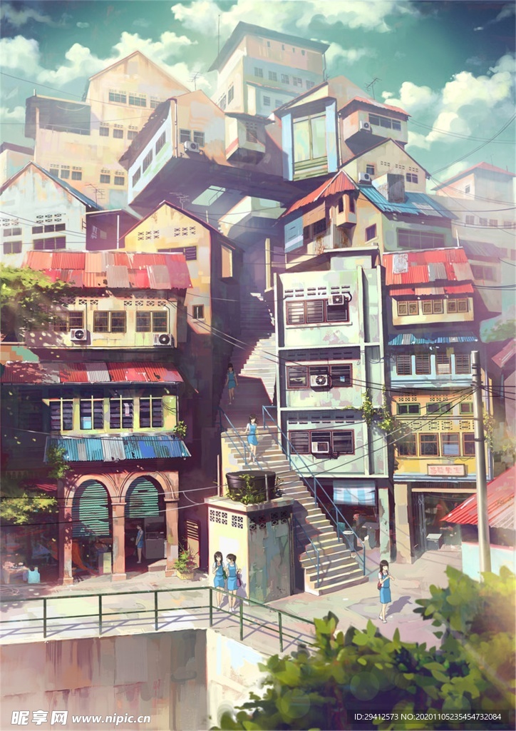 日系动漫背景