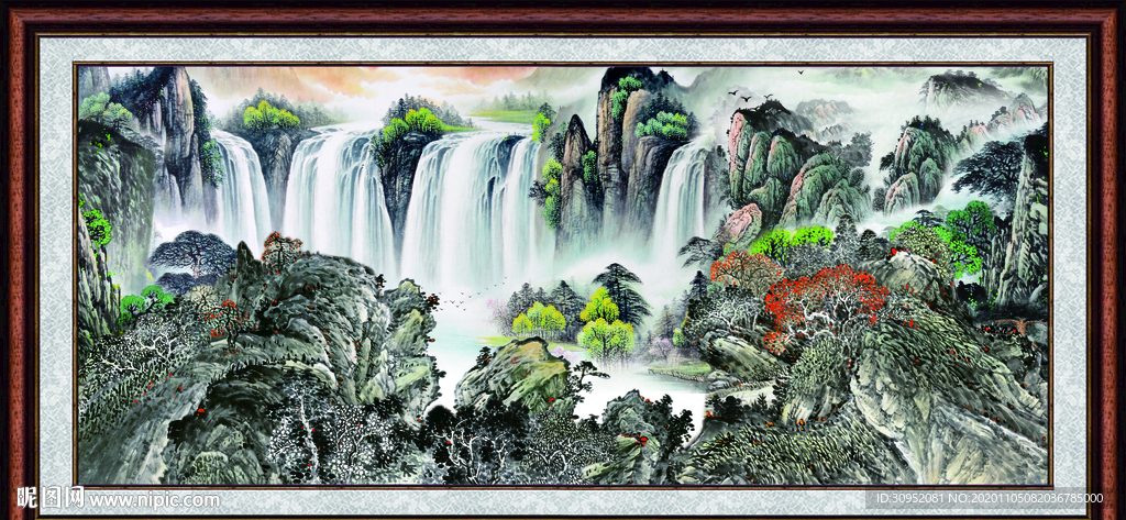 聚宝盆山水