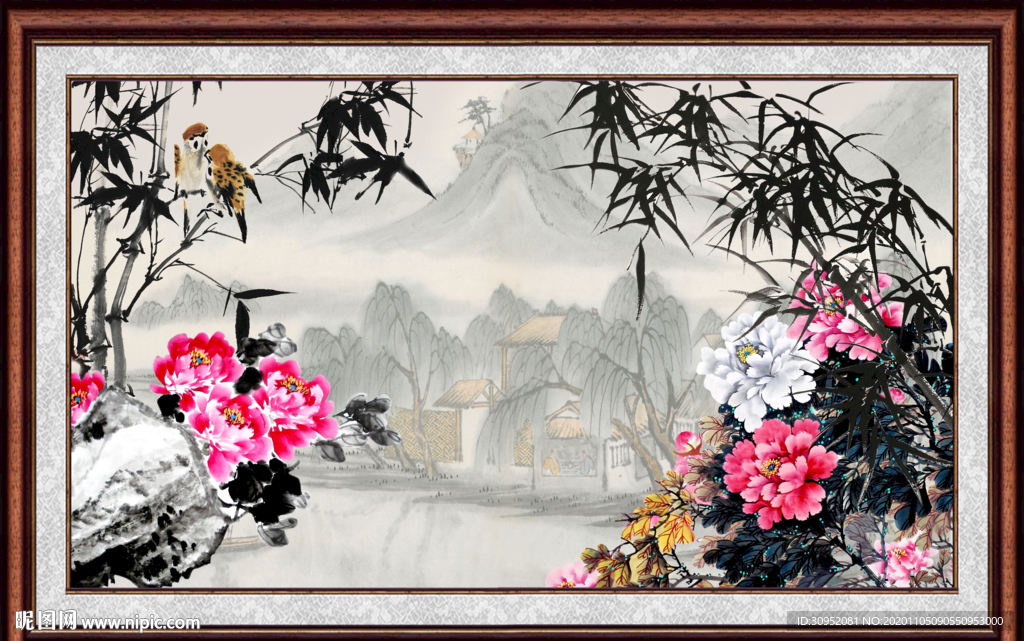 花开富贵牡丹