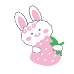 兔子抱草莓