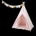儿童房可爱粉色帐篷