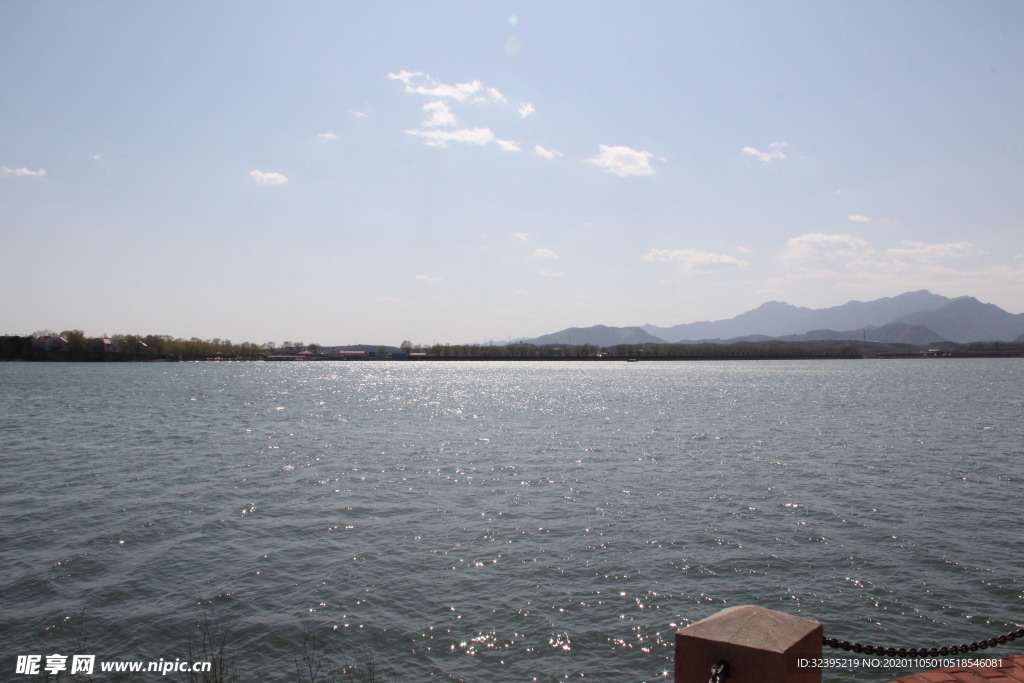 天空湖水