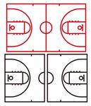 新式篮球场平面图