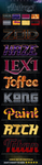 字体特效