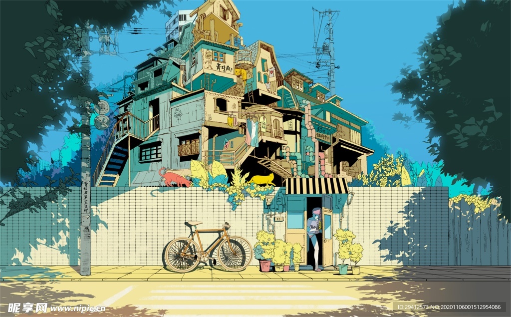 日系动漫背景