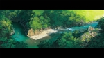 彩色动漫场景插画背景