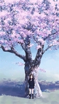 彩色动漫场景插画背景