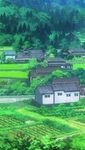 彩色动漫场景插画背景