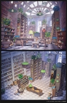 彩色动漫场景插画背景