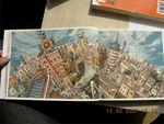 彩色动漫场景插画背景