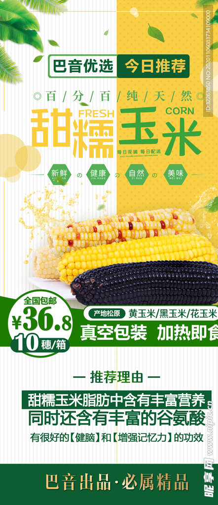 电商 主图 详情页 东北玉米