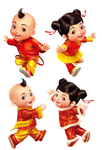 卡通小孩