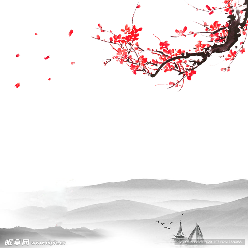 水墨梅花