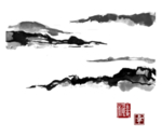 水墨山水素材