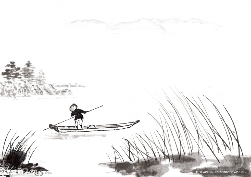 水墨山水素材