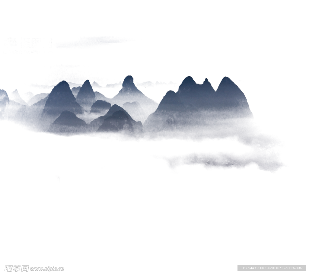 水墨山水素材