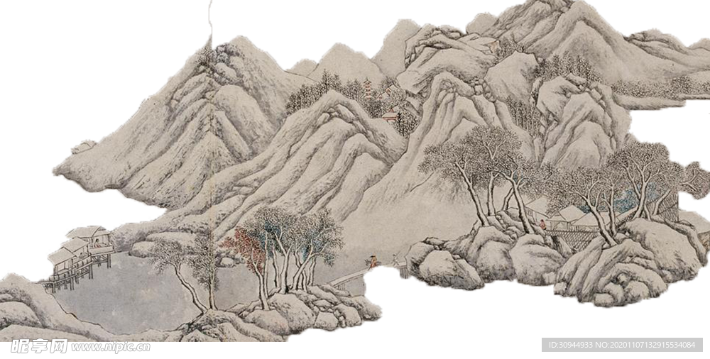 水墨山水素材