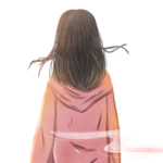 彩绘人物背影