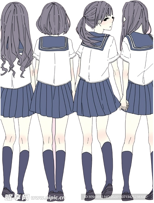 手绘女孩
