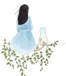 手绘女孩