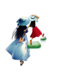 手绘女孩