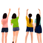 手绘女孩