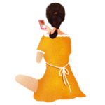 手绘女孩
