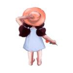 水彩手绘女孩