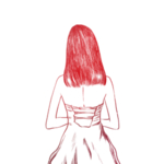 水彩手绘女孩