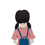 水彩手绘女孩
