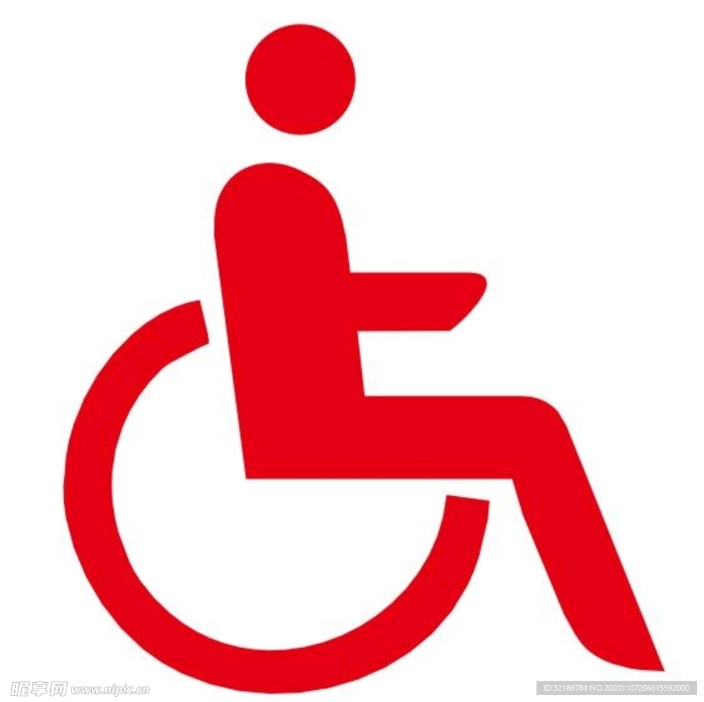 矢量残疾人标志