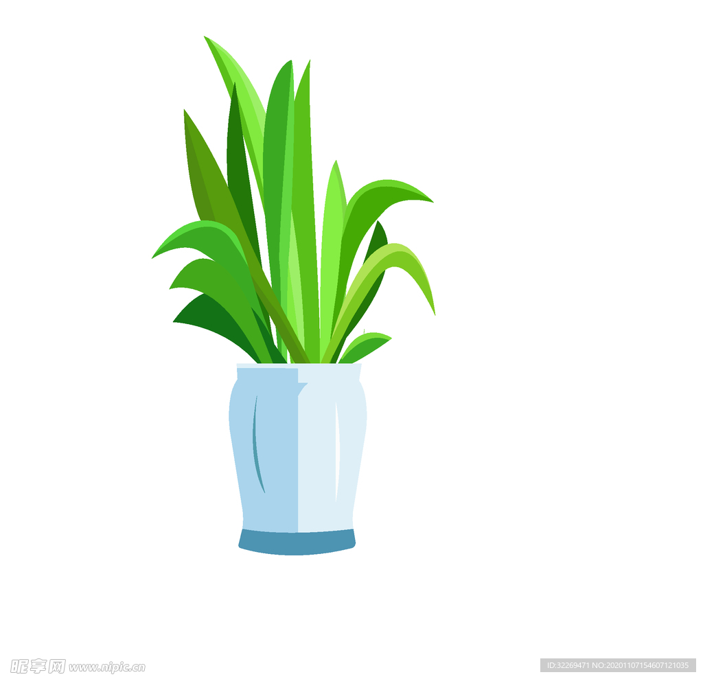 花瓶与植物