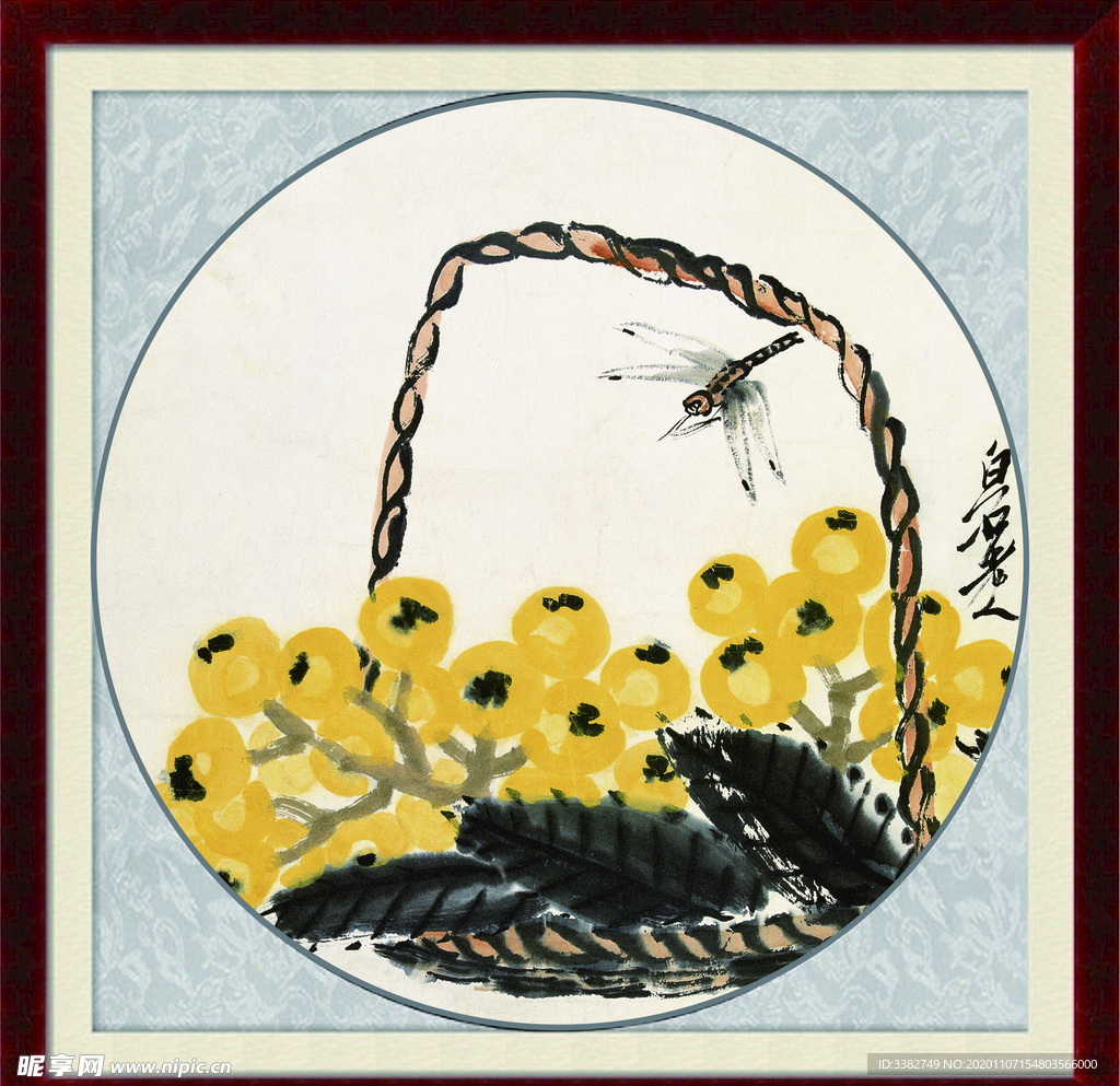 相框  齐白石 画