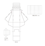 展示盒 纸盒 刀线