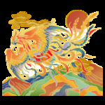 国潮凤凰插画