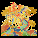 国潮凤凰插画