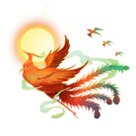 国潮凤凰插画