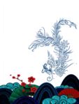 国潮凤凰插画