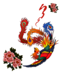 国潮凤凰插画