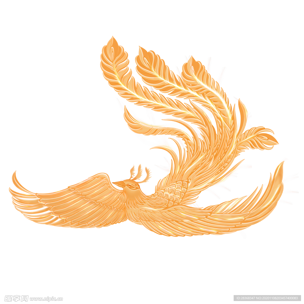 国潮凤凰插画