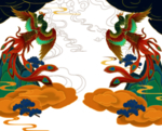 国潮凤凰插画