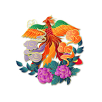 国潮凤凰插画