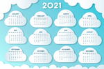 2021日历模板