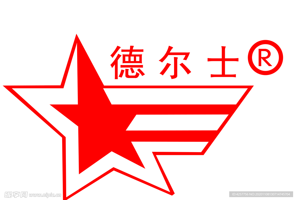 德尔士logo标识标志