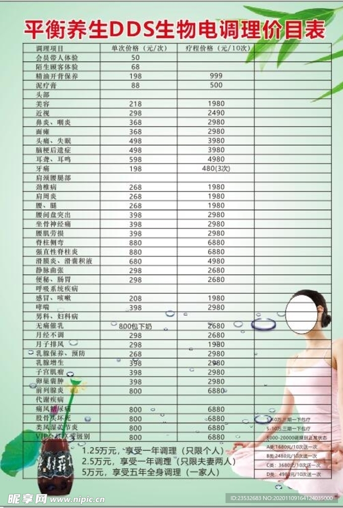 生物电调价目表
