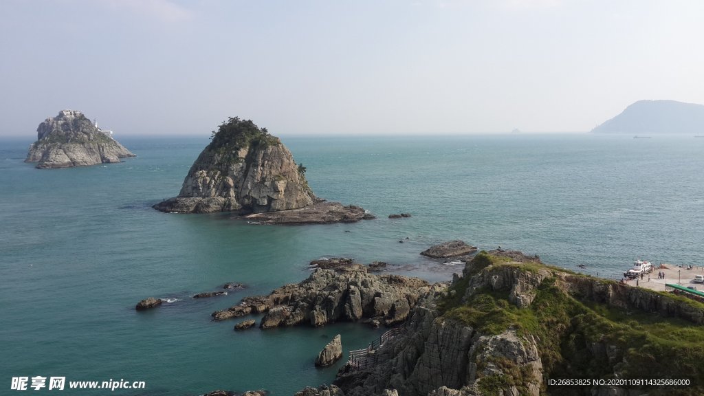 韩国釜山 釜山风景 海岸风景