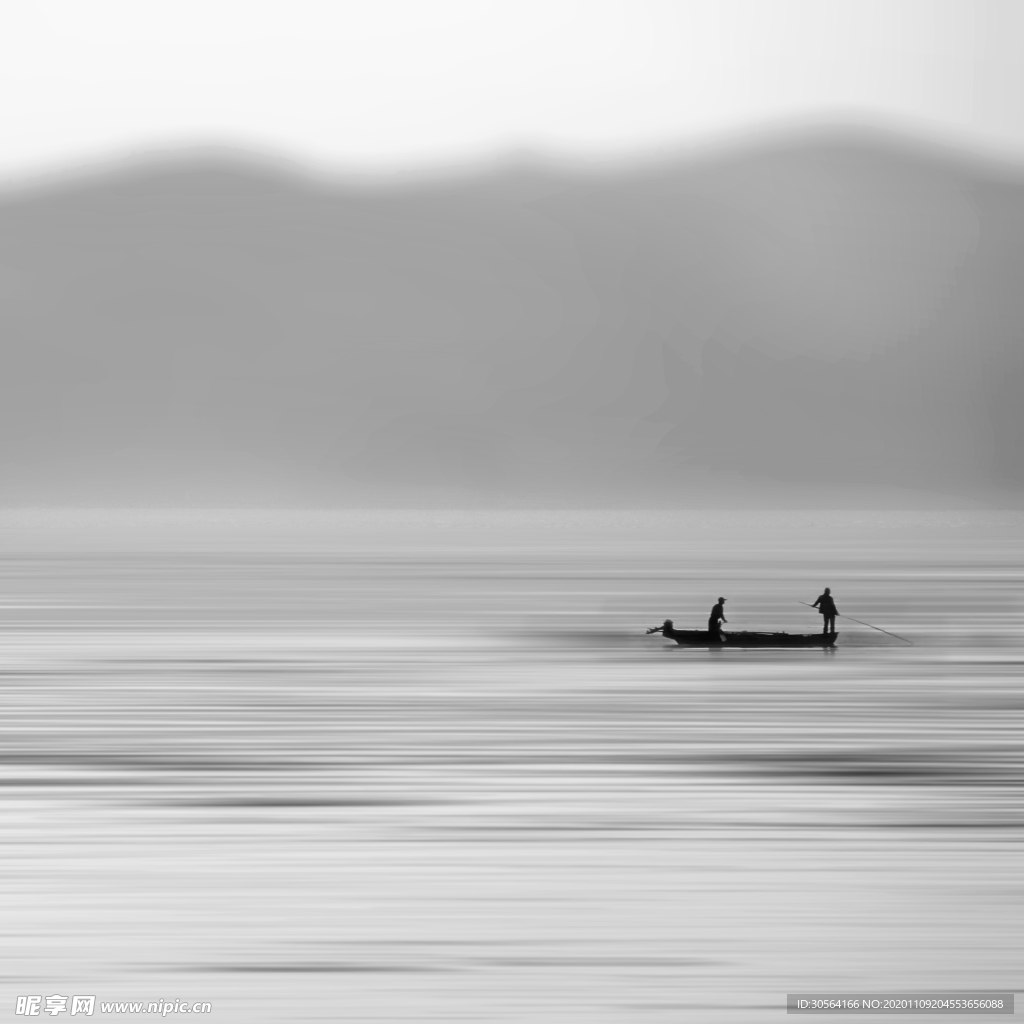 山水复古简约背景海报素材